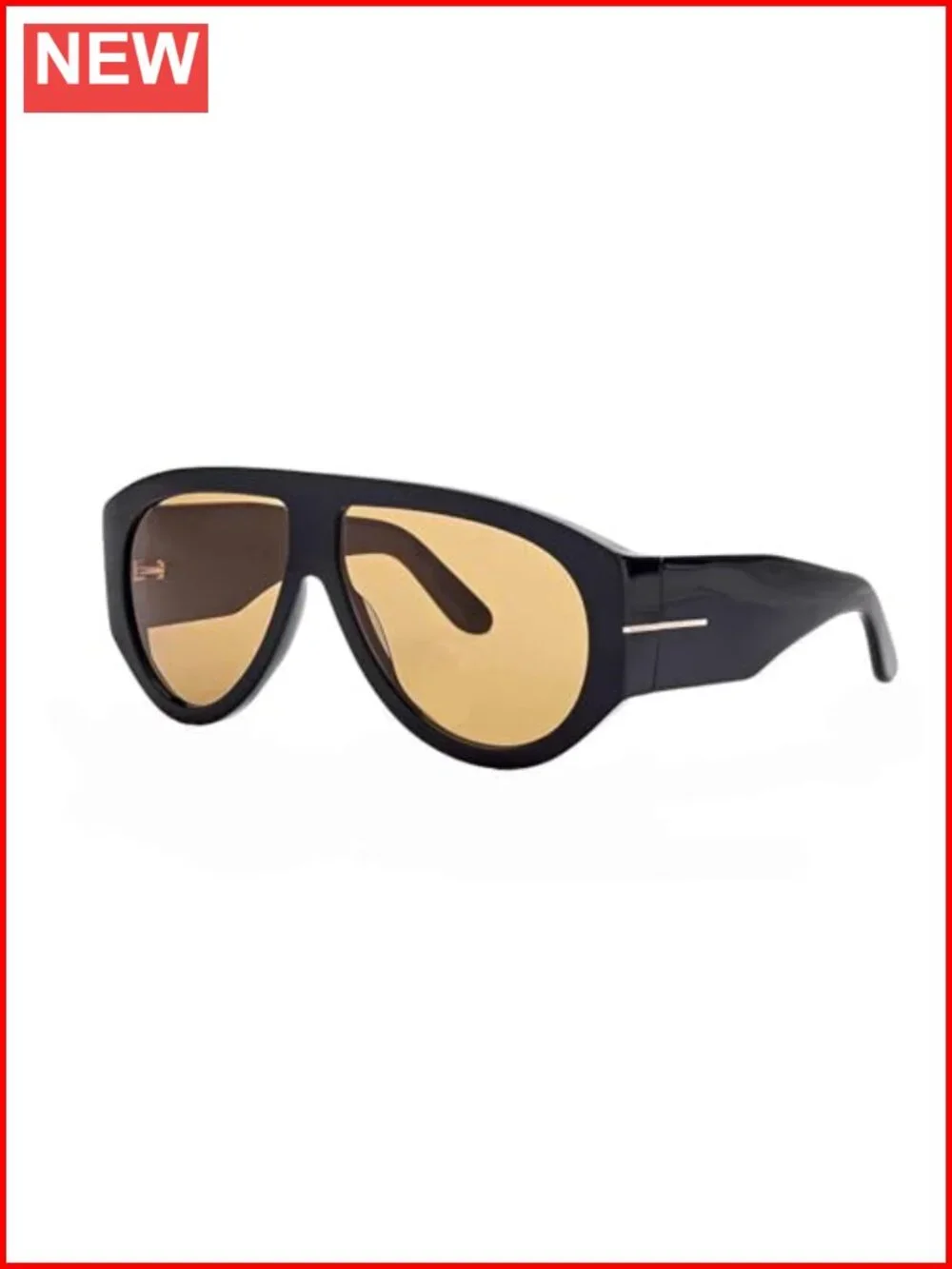 Oversized Aviator Sunglasses Retro 70s Luxury Designer Thick Frame UV Protection